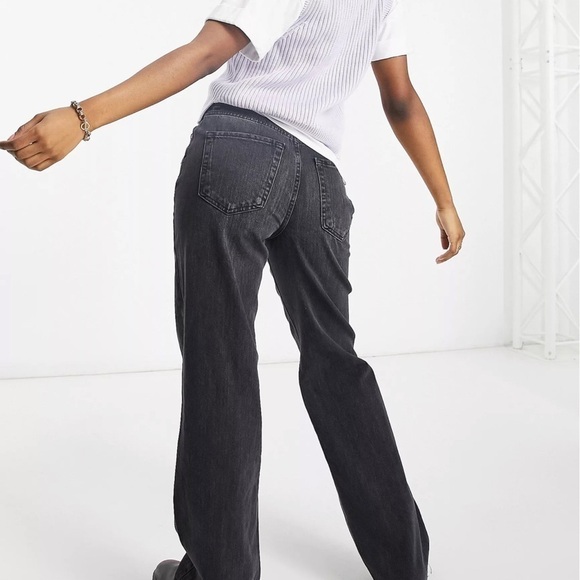 Stradivarius Uneven Waist Dad Jeans - US 6 - Picture 2 of 4